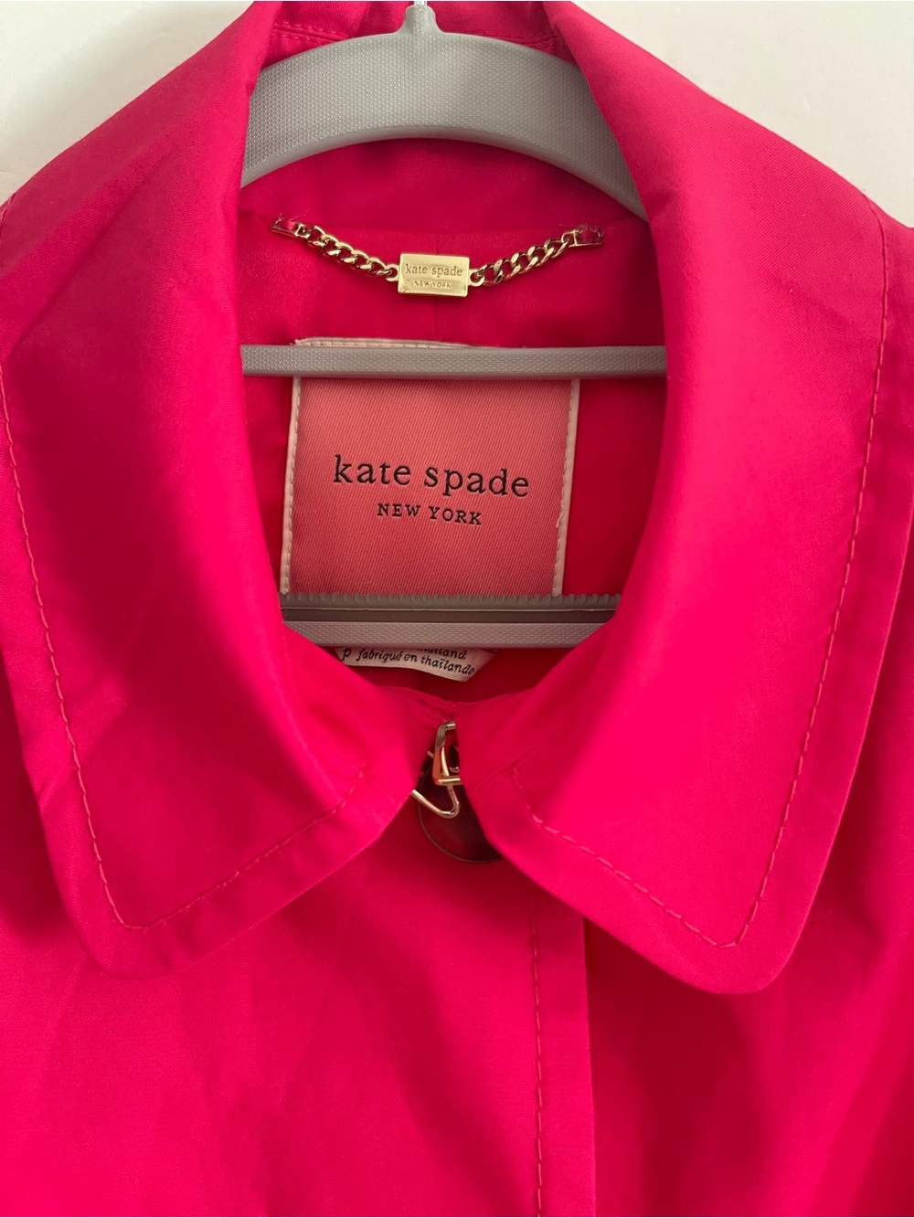 Kate Spade Fuchsia Belted
Trench Coat - Picture 5 of 16